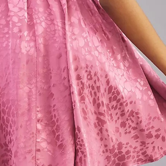 Anthropologie Jacquard Halter Neck Mini Dress - Picture 13 of 16